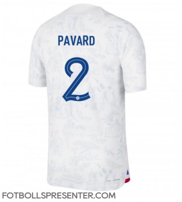 Frankrike Benjamin Pavard #2 Borta Matchtröja VM 2022 Kortärmad
